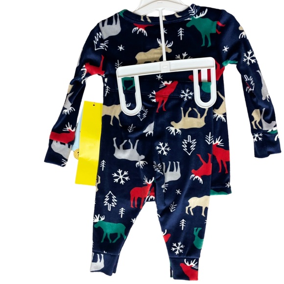 NWT Cat & Jack 2pc Moose Pajamas - Picture 2 of 6